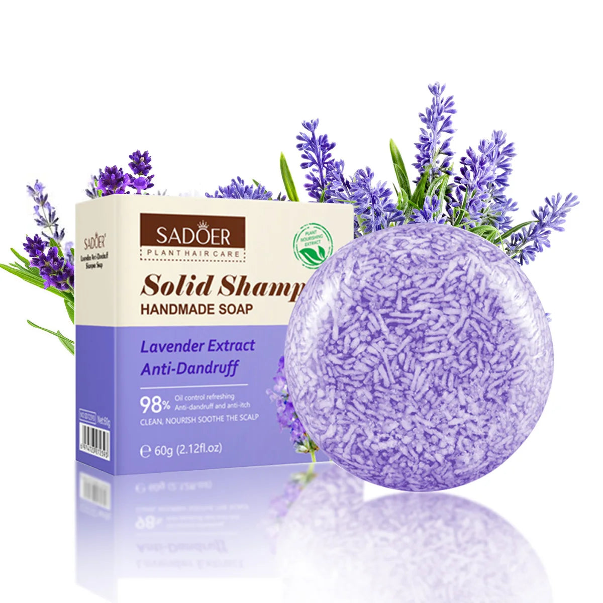 Lavender Shampoo Soap, Plant Essential Oil Soap Deeply Nourishes And Cleanses Hair, Giving Gifts To Family During Holidays