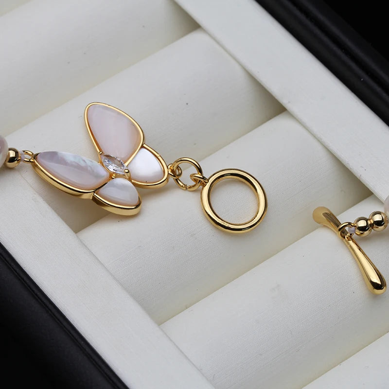 New Arrial Real Freshwater Pearl Necklace For Women,Gold Plated Natural Small Pearl Choker Necklace Korean Jewelry