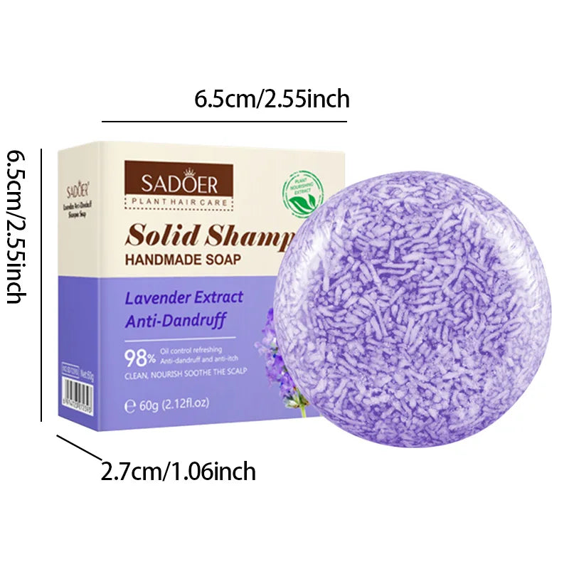 Lavender Shampoo Soap, Plant Essential Oil Soap Deeply Nourishes And Cleanses Hair, Giving Gifts To Family During Holidays