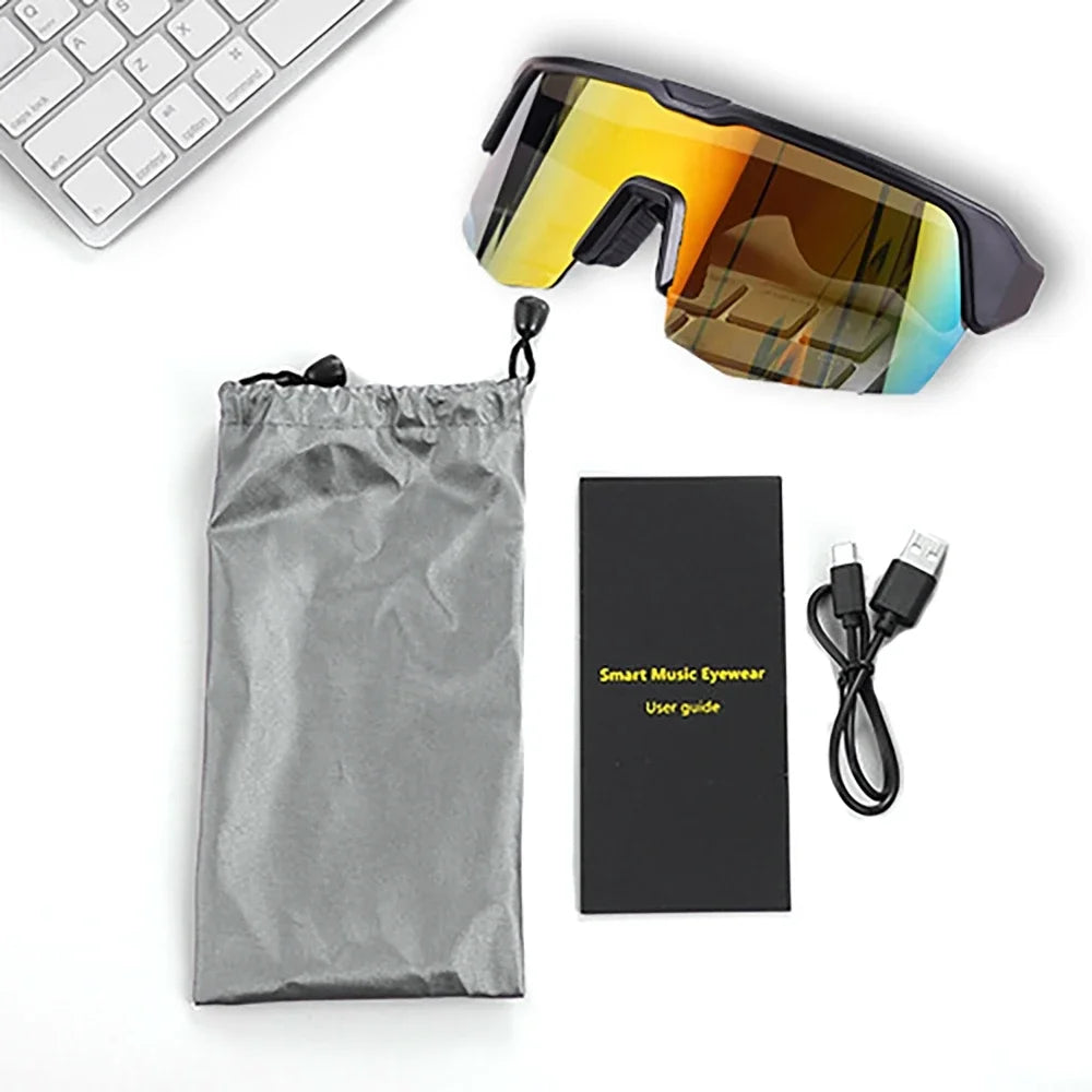 Multi-functional Smart Sunglasses bluetooth 5.3 Wireless Call Men Women Sports Glass for Cycling Running Mountain Climbing