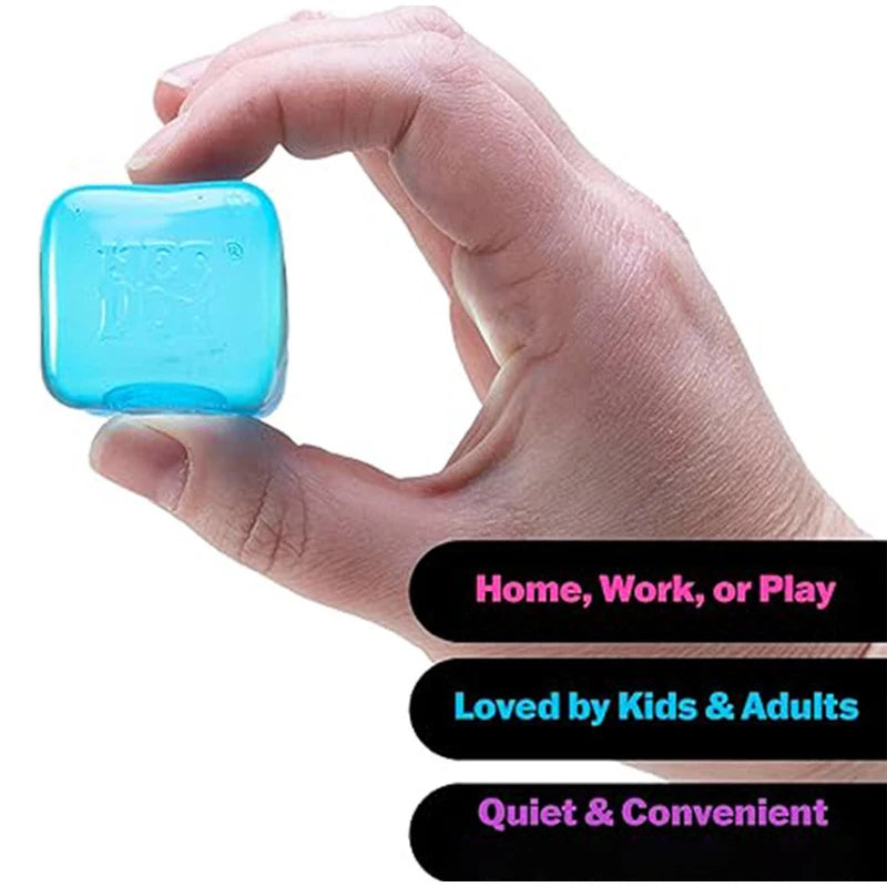 Schylling Needoh Nice Cube Sensory Fidget Stress Relief Squishy Cube Anti-Anxiety Squeeze Object For Relaxation Mindful Play