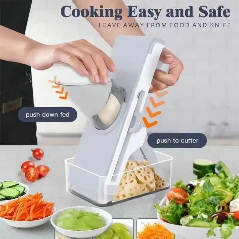 Multifunction Kitchen Slicer Vegetable Cutter Chopper Vegetable Cutter Kitchen Grater Onion Garlic Carrot Potato Kitchen Tools
