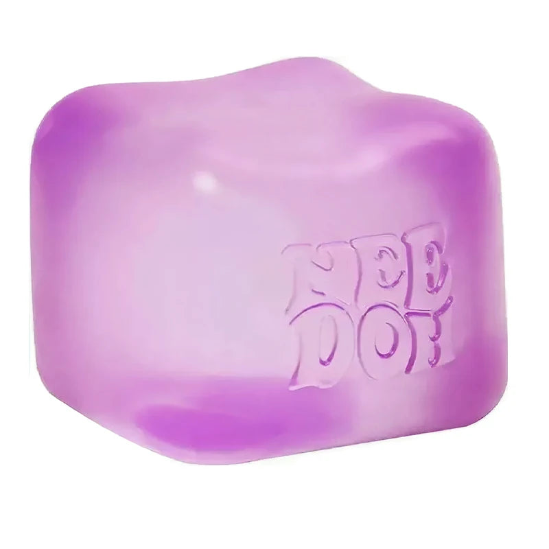 Schylling Needoh Nice Cube Sensory Fidget Stress Relief Squishy Cube Anti-Anxiety Squeeze Object For Relaxation Mindful Play
