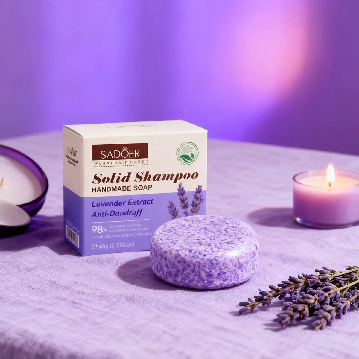 Lavender Shampoo Soap, Plant Essential Oil Soap Deeply Nourishes And Cleanses Hair, Giving Gifts To Family During Holidays