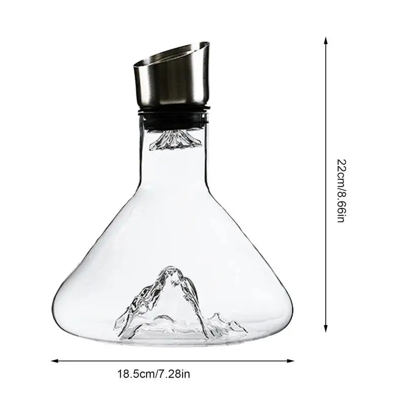 Wine Decanter Built-in Aerator Pourer Wine Carafe  Decanter Hand-blown Crystal Glass Wine Accessories Decanters 1500ML