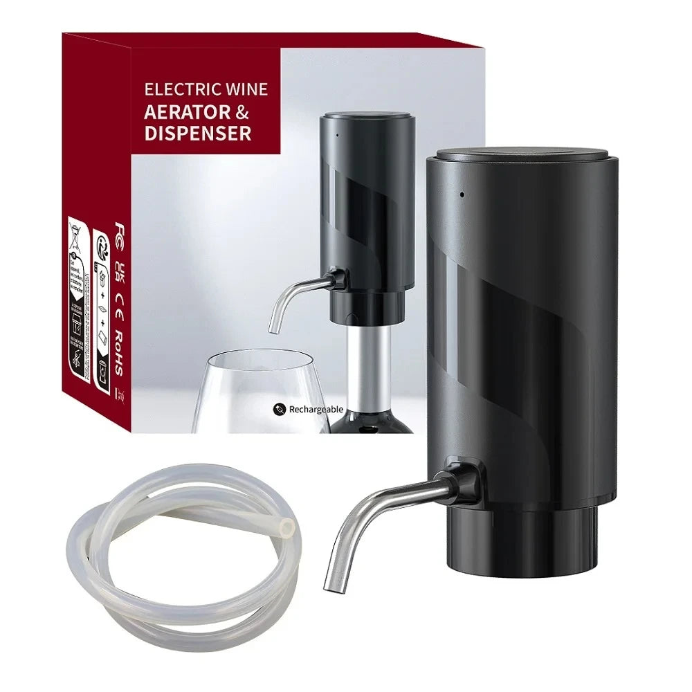 Rechargeable Electric Wine Aerator Dispenser Automatic Wine Decanter Intelligent Electric Wine Dispenser Party Kitchen Tool Gift