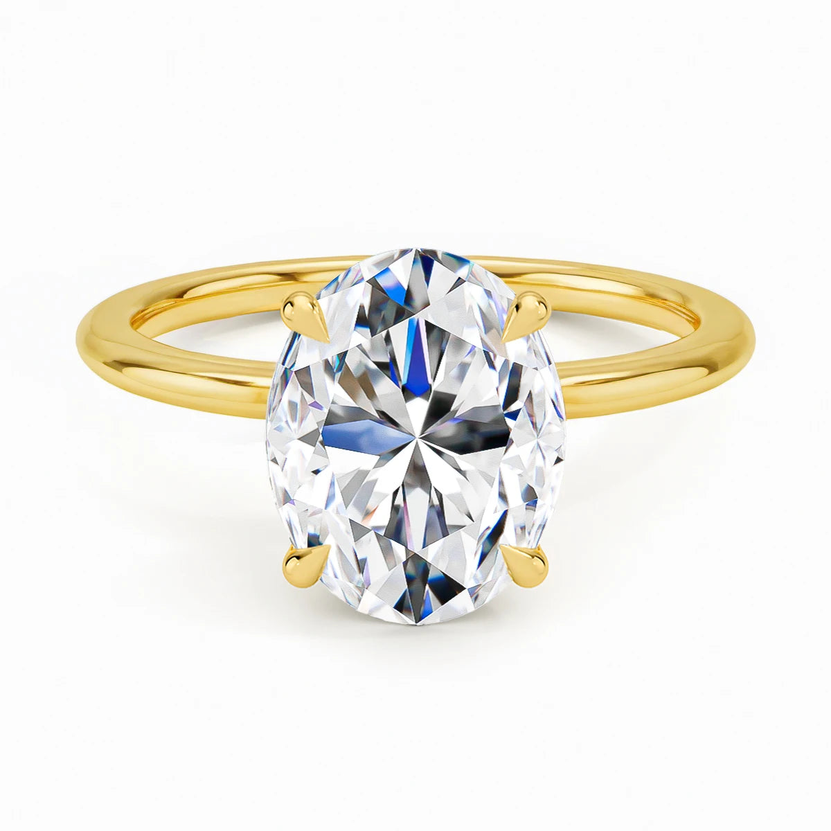 SDOOU 100% Real 14k Gold Engagement Ring Classic 2CT 3CT Marquise Moissanite Diamond Promise Ring Fine Jewelry Gift Ring for her